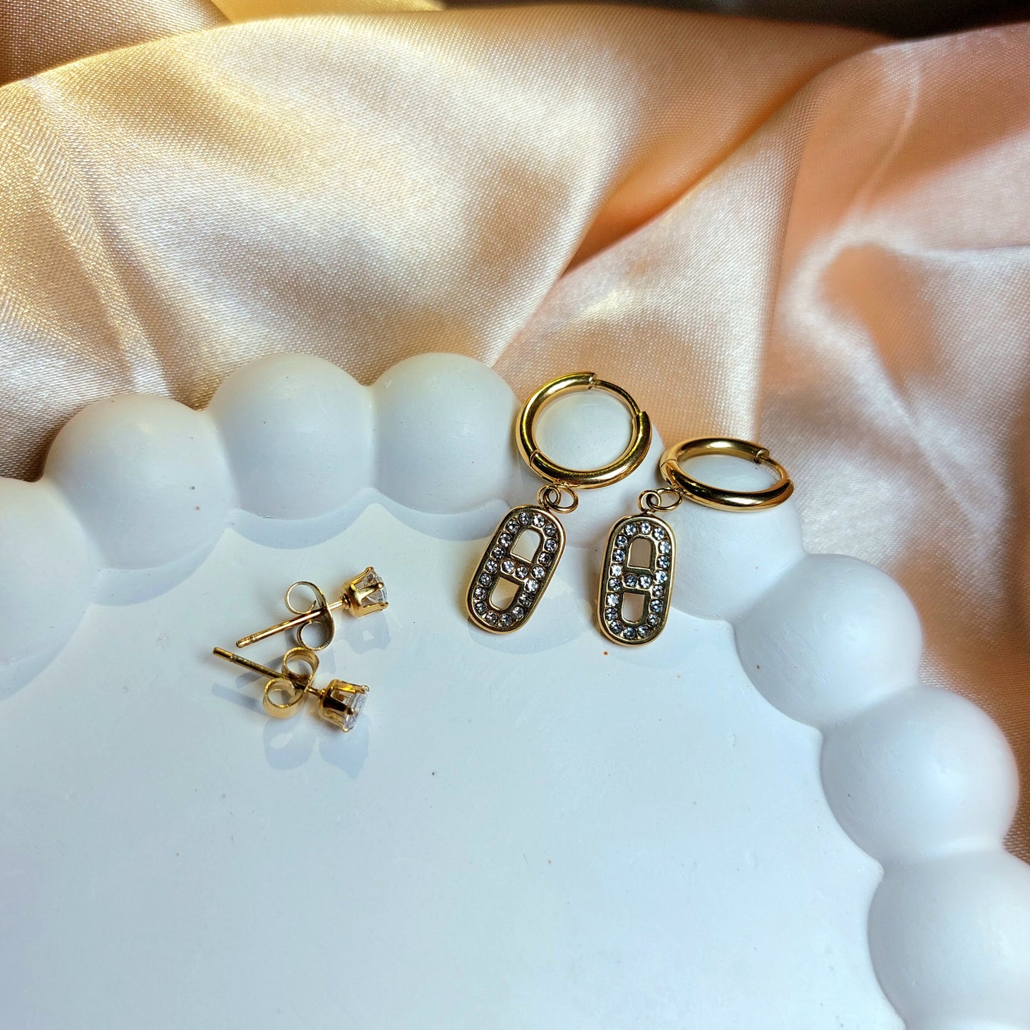 Minimal combo earrings