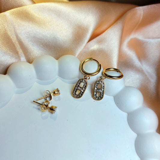 Minimal combo earrings